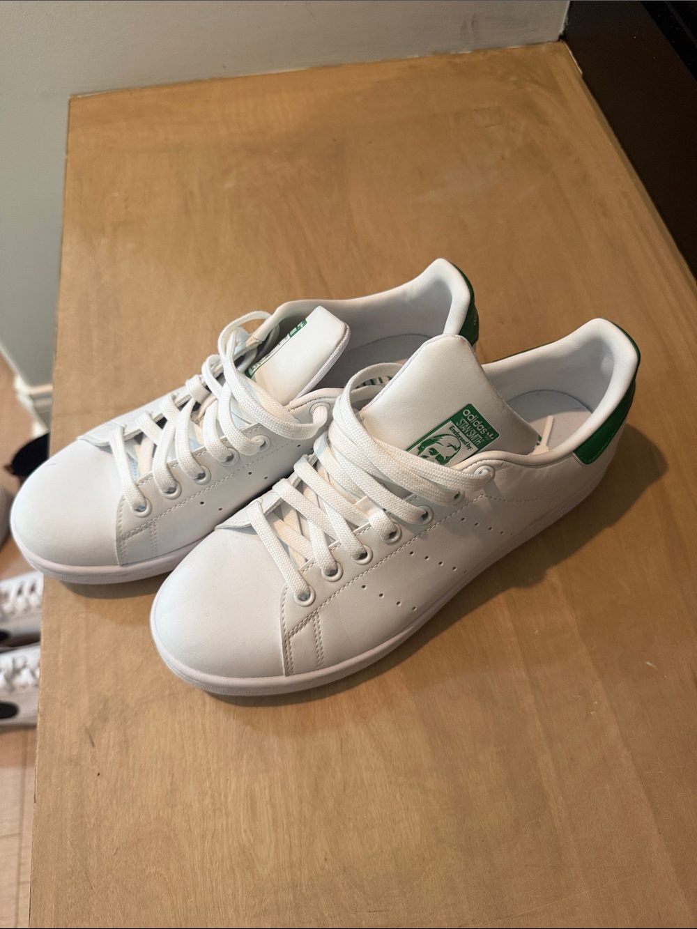 adidas White and Green Women's Sneakers